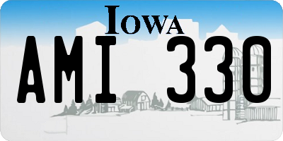 IA license plate AMI330
