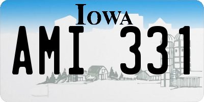IA license plate AMI331