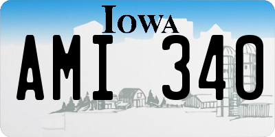 IA license plate AMI340