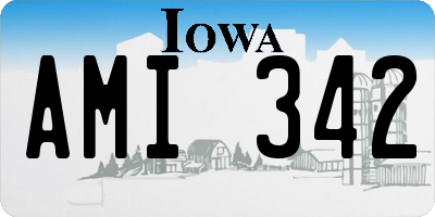 IA license plate AMI342