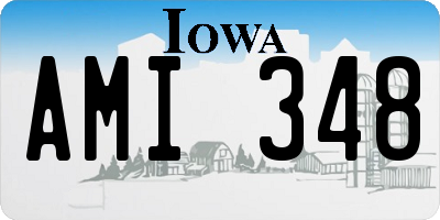 IA license plate AMI348