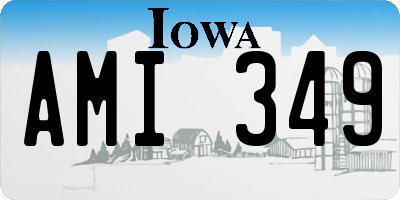 IA license plate AMI349