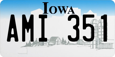 IA license plate AMI351