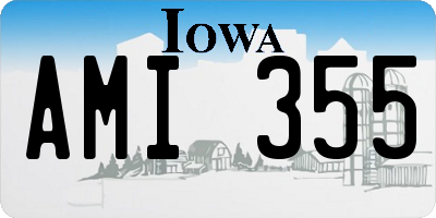 IA license plate AMI355