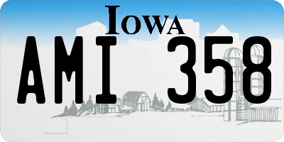 IA license plate AMI358