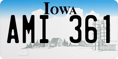 IA license plate AMI361