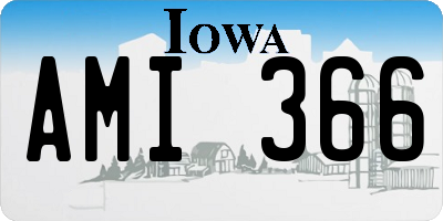 IA license plate AMI366