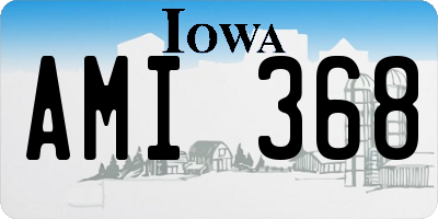 IA license plate AMI368