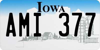 IA license plate AMI377