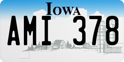 IA license plate AMI378