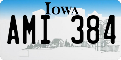 IA license plate AMI384
