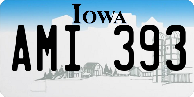 IA license plate AMI393