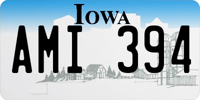IA license plate AMI394
