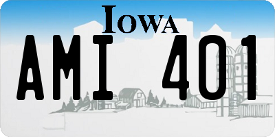 IA license plate AMI401