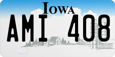 IA license plate AMI408