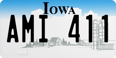 IA license plate AMI411