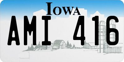 IA license plate AMI416
