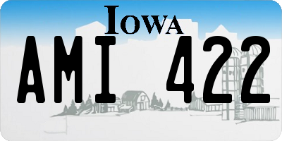 IA license plate AMI422