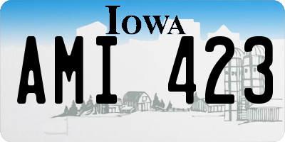 IA license plate AMI423