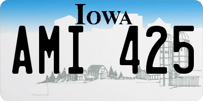 IA license plate AMI425