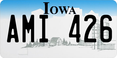 IA license plate AMI426