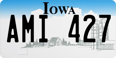 IA license plate AMI427