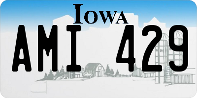IA license plate AMI429