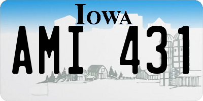 IA license plate AMI431