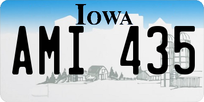 IA license plate AMI435