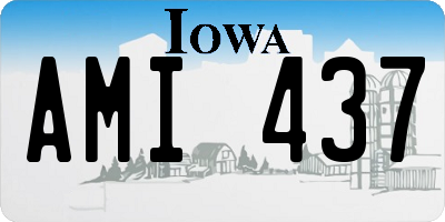 IA license plate AMI437