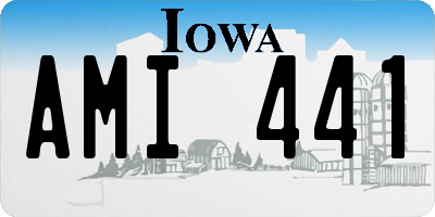 IA license plate AMI441