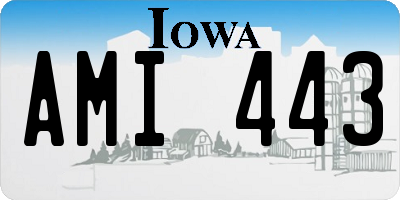 IA license plate AMI443