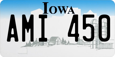 IA license plate AMI450