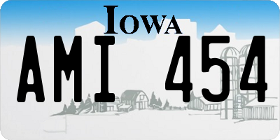 IA license plate AMI454