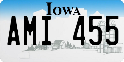 IA license plate AMI455