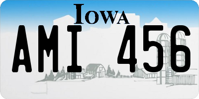 IA license plate AMI456