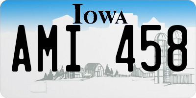 IA license plate AMI458