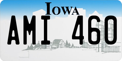 IA license plate AMI460