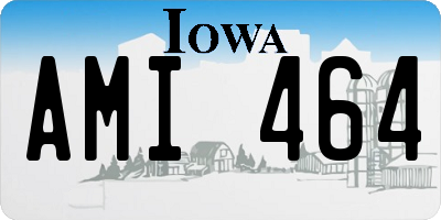 IA license plate AMI464