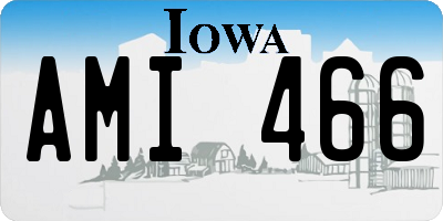 IA license plate AMI466