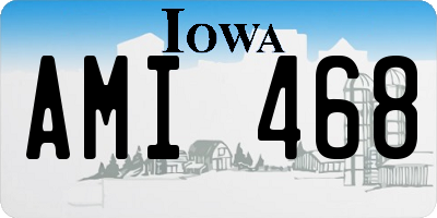 IA license plate AMI468