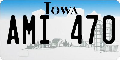 IA license plate AMI470