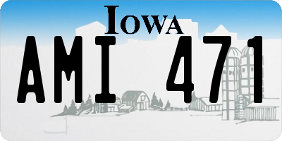 IA license plate AMI471