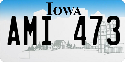 IA license plate AMI473