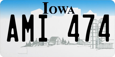 IA license plate AMI474