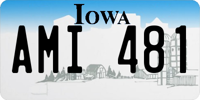 IA license plate AMI481