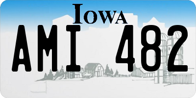 IA license plate AMI482