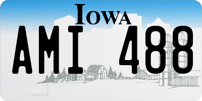 IA license plate AMI488
