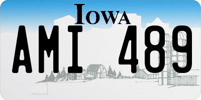 IA license plate AMI489
