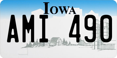 IA license plate AMI490